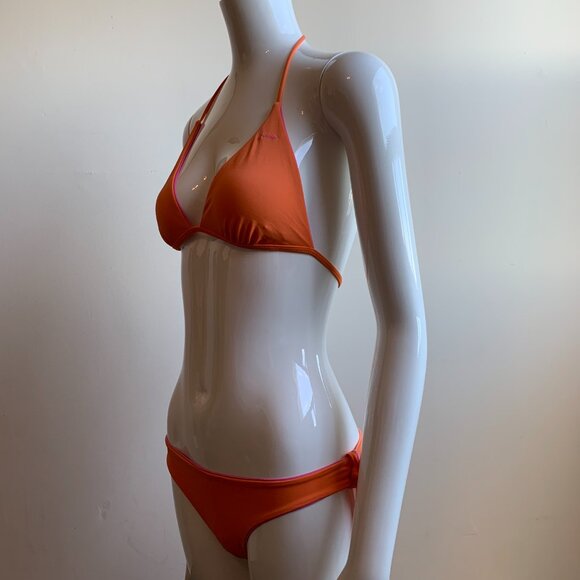Guess pink & orange solid reversible bikini - Picture 8 of 11